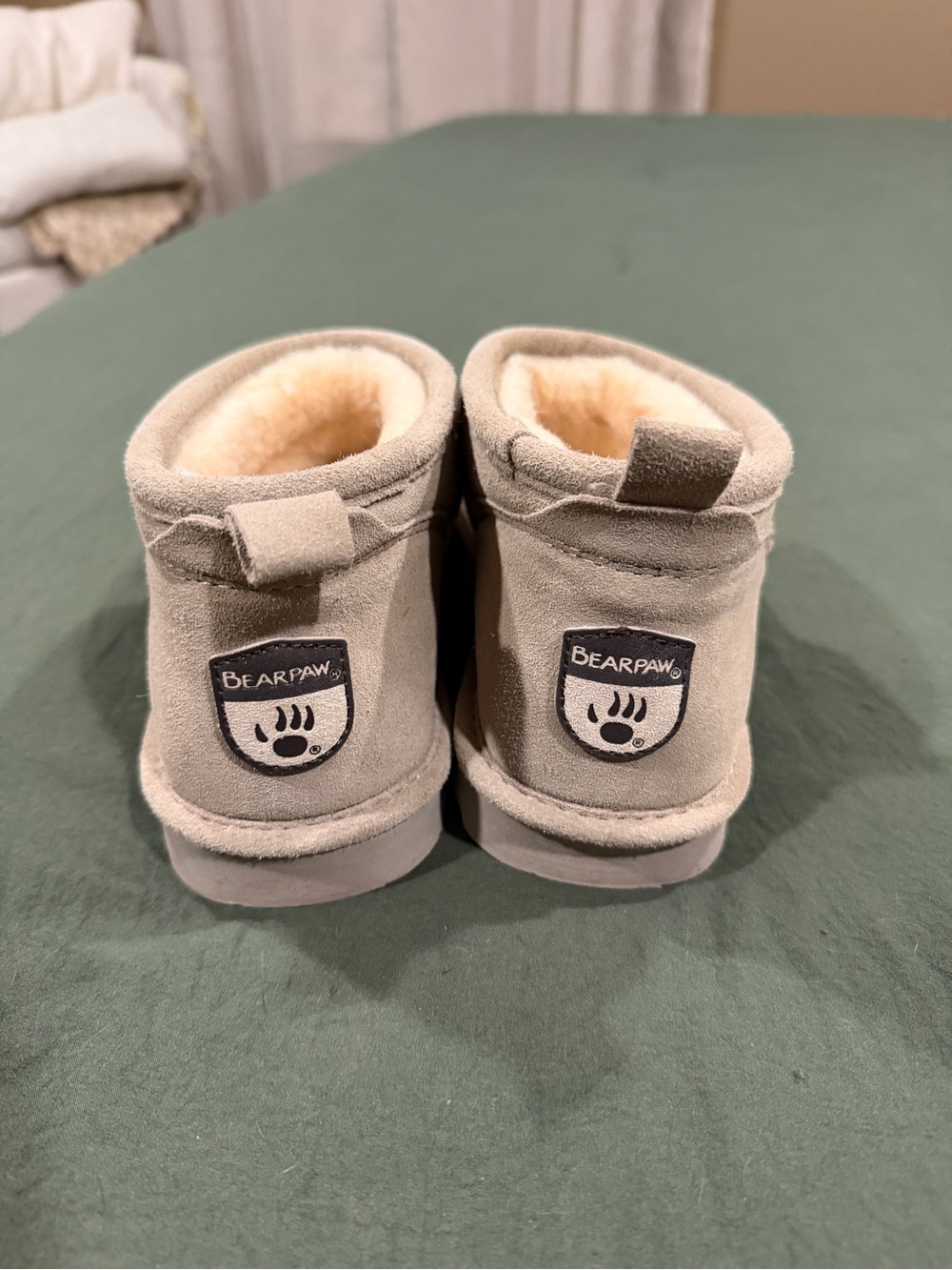 Women’s Bearpaw fuzzy ankle boots